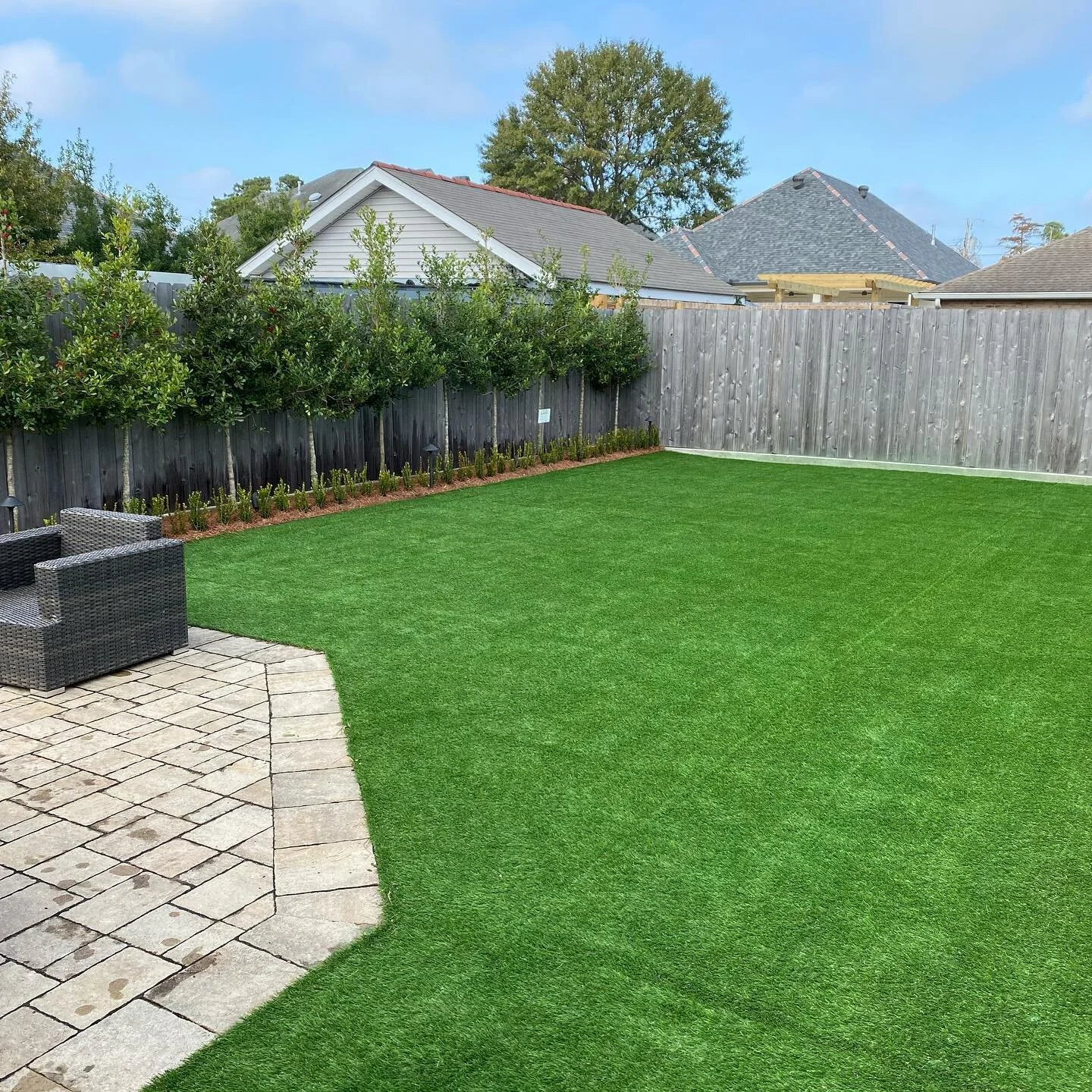 Backyard Turf Installation in Houston, TX